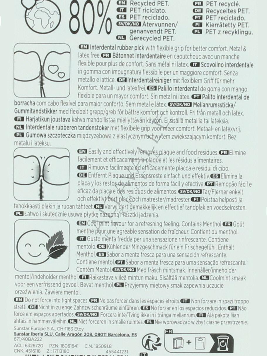 GUM SOFT-PICKS ADVANCED Scovolini Interdentali in Gomma/Per Rimuovere  Placca e Residui di Cibo/Raggiunge facilmente anche i denti posterior S -  [3x60] : : Salute e cura della persona