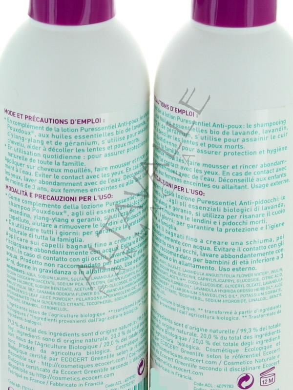 puressentiel shampooing quotidien poux doux bio -200ml - Para Casa