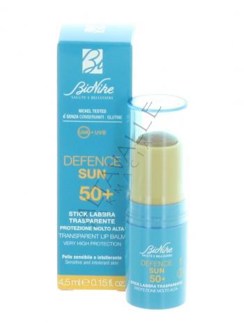 DEFENCE SUN 50+ STICK LABBRA TRASPARENTE