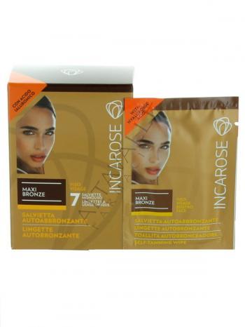 INCAROSE MAXI BRONZE VISO 7 SALVIETTINE 