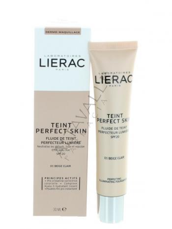 LIERAC FONDOTINTA FLUIDO 01 BEIGE CLAIR