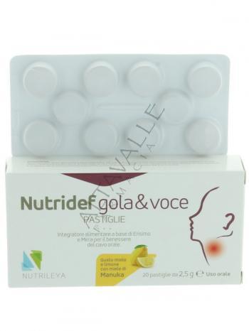 NUTRIDEF GOLA VOCE PASTIGLIE MIELE LIMONE