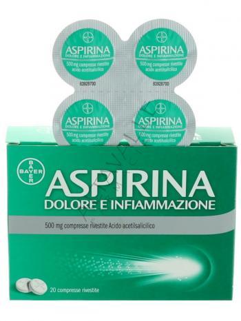 ASPIRINA DOLORE E INFIAMMAZIONE