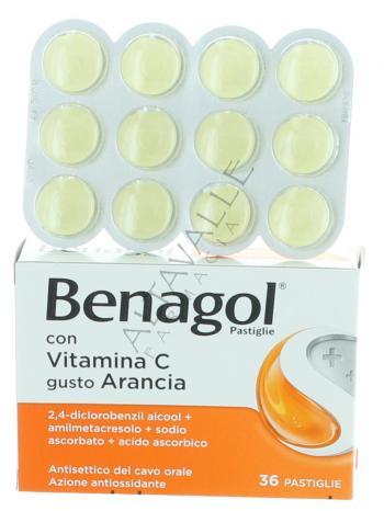 BENAGOL VITAMINA C ARANCIA 36 PASTIGLIE