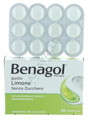 BENAGOL LIMONE SENZA ZUCCHERO 36 PASTIGLIE