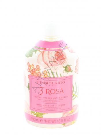 L'ERBOLARIO 3 ROSA DETERGENTE MANI CORPO