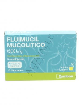 FLUIMUCIL MUCOLITICO 600 MG 10COMPRESSE EFFERVESCENTI 