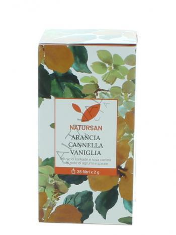 NATURSAN INFUSO ARANCIA CANNELLA VANIGLIA  25FILTRI